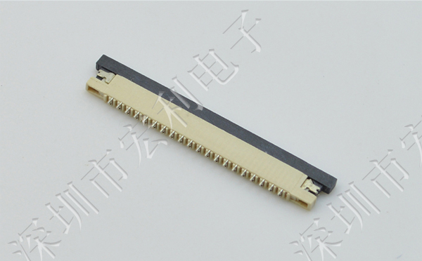 FFC软排线接插件 91香蕉视频官网下载 间距1.0MM-8p 上接拉锁