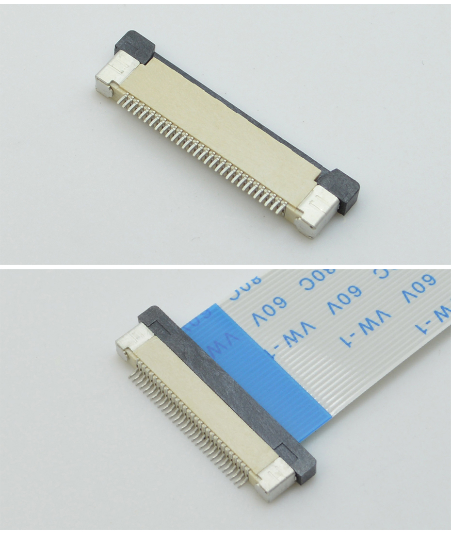 FFC/91香蕉视频官网下载 软排线插座 0.5mm间距-5P 下接拉锁 5Pin 抽屉式