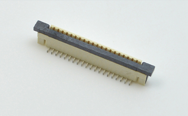 接插件FFC/91香蕉视频官网下载 1.0MM 28P 一字脚 立贴带锁 扁平电缆连接器