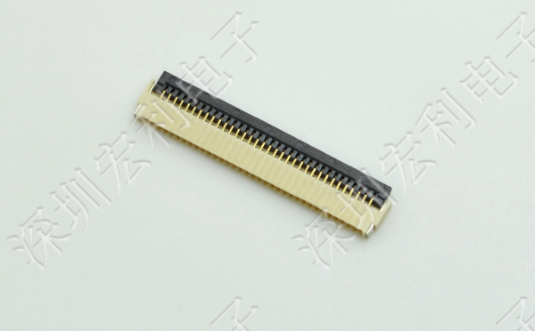 91香蕉视频官网下载 软排线扁平电缆插座 间距0.5mm 40P H1.0后锁式卧贴片