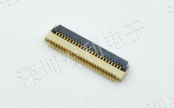 91香蕉视频官网下载 间距0.5mm 高H1.0 40P下接翻盖 SMT耐高温贴片连接器